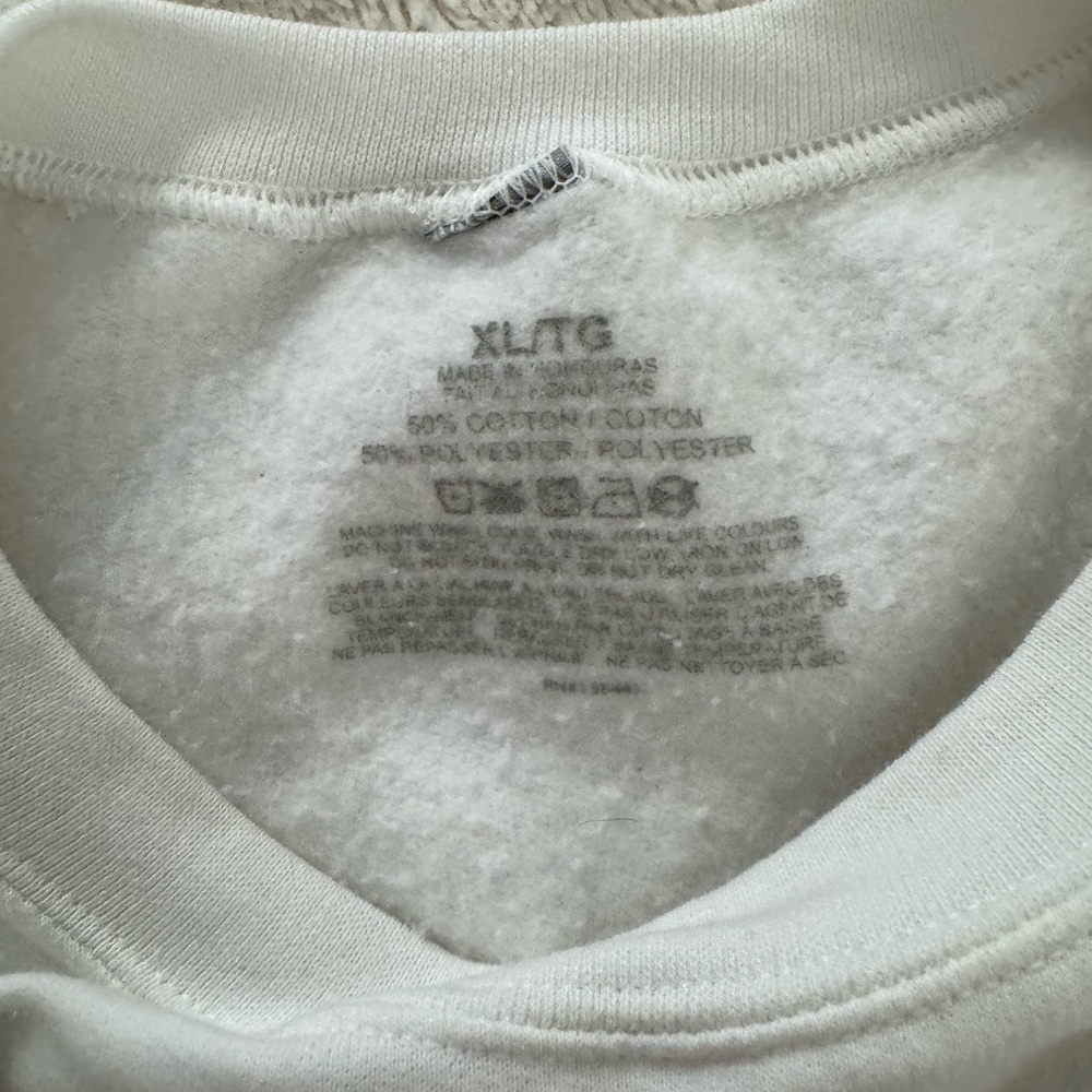 White Graphic Print Men's Sweater - Picture 2 of 2